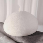 Naiste villane barett Solid, soojad naiste prantsuse baretid Femme Fascinator talvem&uuml;ts naistele hulgim&uuml;tsid 56-58cm piimvalge v&auml;rv