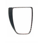 S&uuml;sinikkiust auto keskse juhtk&auml;igukasti l&uuml;litipaneeli kaunistuse kaane kleebis sisemus BMW E60 5. seeria 2008-10 autole Carbon Fiber black