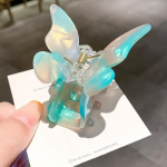 V&auml;rviline Atsetaadist Butterfly Super Fairy Girl juukseklambriga peakate