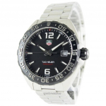 Tag Heuer Formula One Musta sihverplaadiga roostevabast terasest WAZ1110.BA0875 meeste k&auml;ekell must