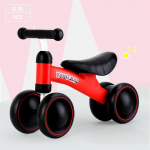 Baby Balance Bike &Otilde;ppige k&otilde;ndima V&auml;ikelapse k&otilde;ndija poisst&uuml;druk, 4 ratast, pedaali vajutamine, jalgratas oranž
