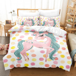 3D balleti t&uuml;druku voodipesukomplekt Cartoon Girl tantsutekk ja padjap&uuml;&uuml;r 2/3 tk AU140 * 210 &uuml;he-/kahe voodiga p&uuml;hadekingitus t&uuml;drukutele Pehme kodutekstiil EU Single 135x200cm