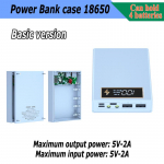 18650 aku salvestuskarp PD QC3.0 USB 10 W juhtmevaba kiirlaadimine DIY Power Bank Case 18650 akukarp Basic version valge