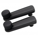 2TK aknaklaasi k&auml;epideme v&auml;nt v&auml;ntv&otilde;ll manuaalne vasak parem parandus VW Transporter T4 jaoks 1990-1994 Passat 1982-1992 357837581 must