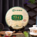 CHINATEA Brand Classic 7541 Pu-erh teekook 2021 357g Zhongcha Raw Pu'er Puer