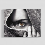 Maskeeritud salap&auml;rane t&uuml;druk l&otilde;uendimaaling Ilus naine Moodne portreeplakatid Prindid Elutuba Magamistuba Seinamaaling Kunstpildid Kodukaunistus 20x30cm No Frame valge