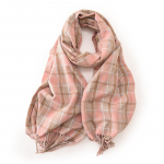 Kootud paksu mustriga soe talvesall Uus naiste ruuduline disain Pashmina sallid ka&scaron;miirist sall Daami m&auml;hitud tutisallid One Size virsik