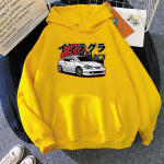 JDM Integra DC5 Type R kapuuts Mood Unisex Graphic Initial D kapuuts Unisex pulloverid Suured dressipluusid Jaapani t&auml;navar&otilde;ivad S