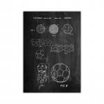 Jalgpalli anatoomia Kunstiteos Professionaalne tehniline uurimus Seinapilt Vintage plakat L&otilde;uend Print Haridus Maalimine Kunstkaunistused 21x30cm No Frame