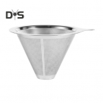 Kohvifilter 304 roostevabast terasest kahekihiline peenv&otilde;rk paberivaba korduvkasutatav kallake kohvitilguti koonuss&otilde;el lehter Kohvimasina tarvikud S