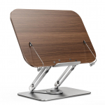 Bisofice'i lauaarvuti raamatualus 360 kraadi p&ouml;&ouml;rleva puidust paneeli ja kokkupandavate leheklambritega