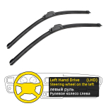 2TK esiklaasi klaasipuhasti harjad Jeep Wrangler JK JL 2007-2017 16 +16 aknaharjad, l&otilde;ikurite tarvikud 2007 2008 2009 2010 2011 20