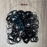 1000 tk Juukseaksessuaarid T&uuml;drukutele Kummipaelad Kr&otilde;mpsuvad elastsed Juuksepaelad Lastele Beebi peapael Kaunistused Lipsud Kumm juustele Black (1000 pcs/bag)