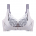 Naiste seksikas kahetooniline pitsrinnahoidja, kokkupandud Push Up aluspesu Juhtmevaba reguleeritav esipandlaga rinnahoidja mugav pesu 32AB punane