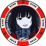 KAKEGURUI pross, anime pross, kollektsiooni kaunistus.