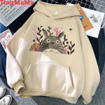 Anime Miyazaki Hayao Jaapani pusad Unisex graafiline anime Unisex dressipluusid pluss suurusega harajuku Unisex kapuuts 4XL gray