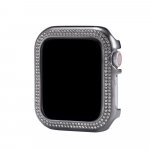 metallist p&otilde;rkeraua teemant&uuml;mbris Apple Watchi kaitsekatte jaoks 40 mm 44 mm raam iWatchi jaoks 4 5 6 SE 7 8 9 41 mm 45 mm kella kaas 40mm must