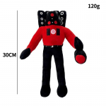 1/6/12 TK Skibidi tualett pl&uuml;&uuml;sist m&auml;nguasi, titan, teler, mees, boss, tualett Multifilmi nukud, t&auml;idisega pehme nukk, j&otilde;ulukingitus lastele s&uuml;nnip&auml;evaks