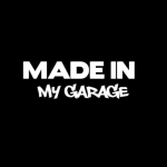 Made In My Garage Letter peegeldav autostiiliga mootorratta kere kleebis