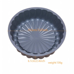 1 tk, Charlotte'i koogivorm, silikoonist koogivorm, leivar&ouml;stsaia-murekoogi biskviidivorm, ruudukujuline &uuml;mmargune lillekujuline koogi k&uuml;psetusplaadi vorm hall v&auml;rv