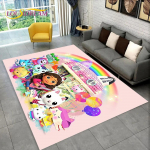 Armas Gabbys Dollhouse multifilmi vaibavaip kodu elutuppa magamistoa diivani uksemati sisekujundus, laste m&auml;nguala vaip libisemiskindel p&otilde;randamatt 70cm x 100cm