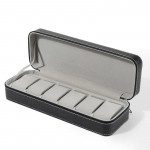 10.06.12 V&otilde;redega PU-nahast kellakarbi vitriin T&otilde;mblukuga kollektsiooni hoidik 6 grids