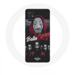 Samsung Galaxy A51 &uuml;mbris, millel on papel bella ciao logo