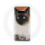 &Uuml;mbris Samsung Galaxy S10 Plus Siiami mustvalgetele sinistele silmadele