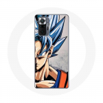 Coque pour Xiaomi Redmi Note 10 Pro Anime Dragon Ball Goku Cheveux bleu