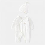 0-6M Kevad beebid T&uuml;drukud Poisid Puuvillane Valged Riided T&uuml;drukutele Mood Imikute Kombinesoon Vasts&uuml;ndinutele 0-3 M 52