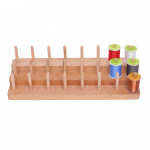 Kylebookeri k&auml;rbsesidumisniidi poolialus Nature Wood Spool Station K&auml;sitsi valmistatud reisimine