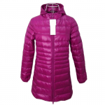 Valge pardi sulejope naiste &uuml;likerge kapuutsiga &otilde;huke pikkade varrukatega parkmantel 3XL Heleroosa