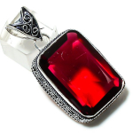 Natural Mozambique Garnet Gemstone 925 Sterling Silver Gift Pendant 1.81 n5m69
