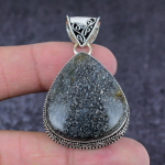 Natural Lodolite Quartz Gemstone Handmade 925 Sterling Silver Pendant 1.97 o4l99