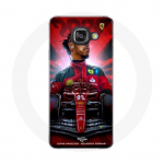 Coque Maniacase pour Samsung Galaxy A3 2016 Lewis Hamilton Ferrari officiel