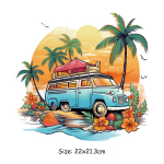 Suvised palmipuu triigitavad &uuml;lekanded riietele Soojus&uuml;lekanne isetehtud kapuutsid Riided Kleebised Kangale Kleebised Mees Naine