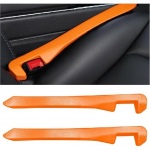 2PCS Car Seat Gap Packing,Leather Seat Gap Plug Fills the Gap between Seat and Console,Universal Seat Gap Blocker to Prevent Falling,Vehicle Interior oranž