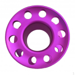 2, pistik L5-205V, lukustus, t&ouml;&ouml;stuslik, 3 kontaktiga isane nr lilla