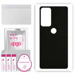 apgo Protective Skin Sticker for the back compatible with Motorola Edge 20, Wrap Film, Foil, Vinyl - Pattern Matrix