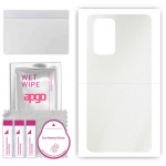 apgo Protective Skin Sticker for the back compatible with Xiaomi Redmi Note 10 Pro Max, Wrap Film, Foil, Vinyl - Pattern Matte Transparent