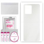 apgo Protective Skin Sticker for the back compatible with Redmi Note 12 4G, Wrap Film, Foil, Vinyl - Pattern Matte Transparent
