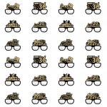 24 tk paberist prillid S&uuml;nnip&auml;evapeo prillid Dekoratsioon 18 21 30 40 50 60 70. s&uuml;nnip&auml;eva t&auml;histamise fotorekvisiit Unisex prillid One Size G