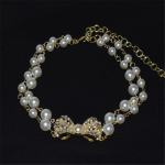 Moodne p&auml;rlipuu ripatsiga kaelakee naistele vibu rhinestone temperament kaelakee t&uuml;druku pulmapeo ehe kingitus kuld