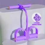 Multifunktsionaalsed pingutusn&ouml;&ouml;rihmad Fitness, istumise harjutused, elastiklint, koduse takistuse rihmad, 4 toruga elastne pedaalit&otilde;mbaja Purple