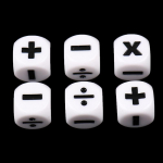 6tk Liitmine Lahutamine Korrutamine Jagamine S&uuml;mbol T&auml;ringu operatsiooni rekvisiidid 6pcs