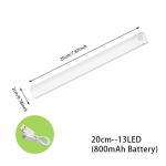 LED-anduri valgusriba Magnetkinnitusega laetav liikumisandur &ouml;&ouml;valgus valge valgus kapi riidekapi jaoks warm-20CM