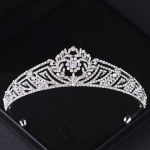 H&otilde;bedane kristallkroon tiaara naistele pruudi rhinestone balli diadem kroon pruudi pulmade juuste aksessuaarid ehted krooni kingitus