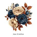 Retro lilledega kuumliimuvad r&otilde;ivaplaastrid Hot Tear Heat Transfer Ise pestavad uued r&otilde;ivatarvikute kleebised r&otilde;ivaste jaoks