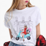 Esteetiline mood T-s&auml;rk tr&uuml;kitud valge T-s&auml;rk Suvine l&uuml;hikeste varrukatega t-s&auml;rk Hipster T-s&auml;rk S