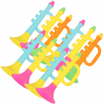 10 tk m&auml;nguasi laste trompet muusikariistad lastele saksofon k&otilde;hulihased &otilde;ppem&auml;nguasjad 17x6cm